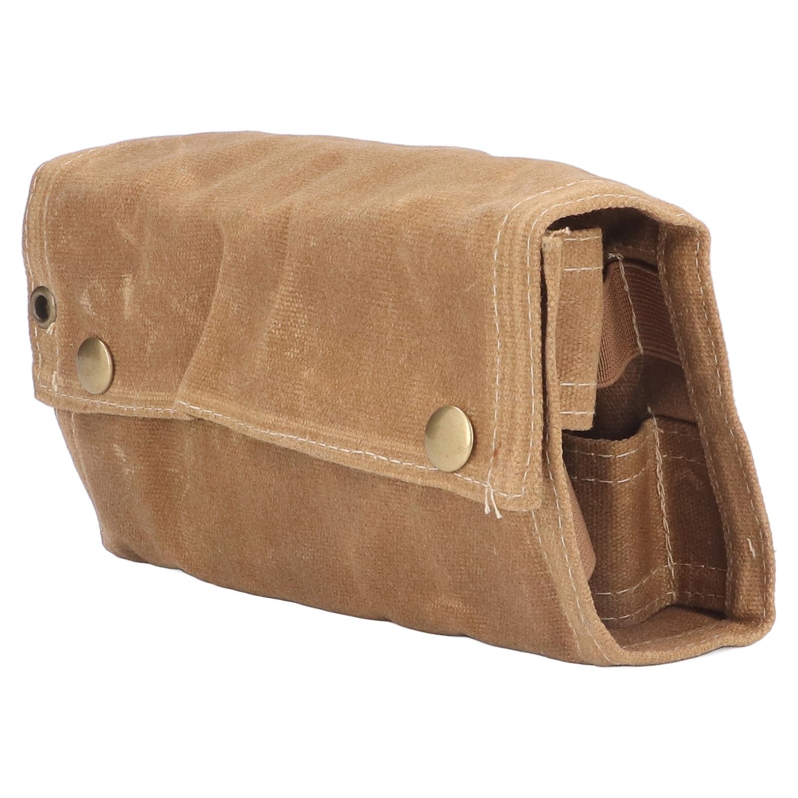 Cocoarm Borsa per Bottiglie di Spezie, Borsa per Bottiglie di Condimento per Esterni in Tela con 9 Slot, Supporto Portatile Pieghevole, Design con Foro per Corda, per Campeggio Barbecue Picnic (Cachi)