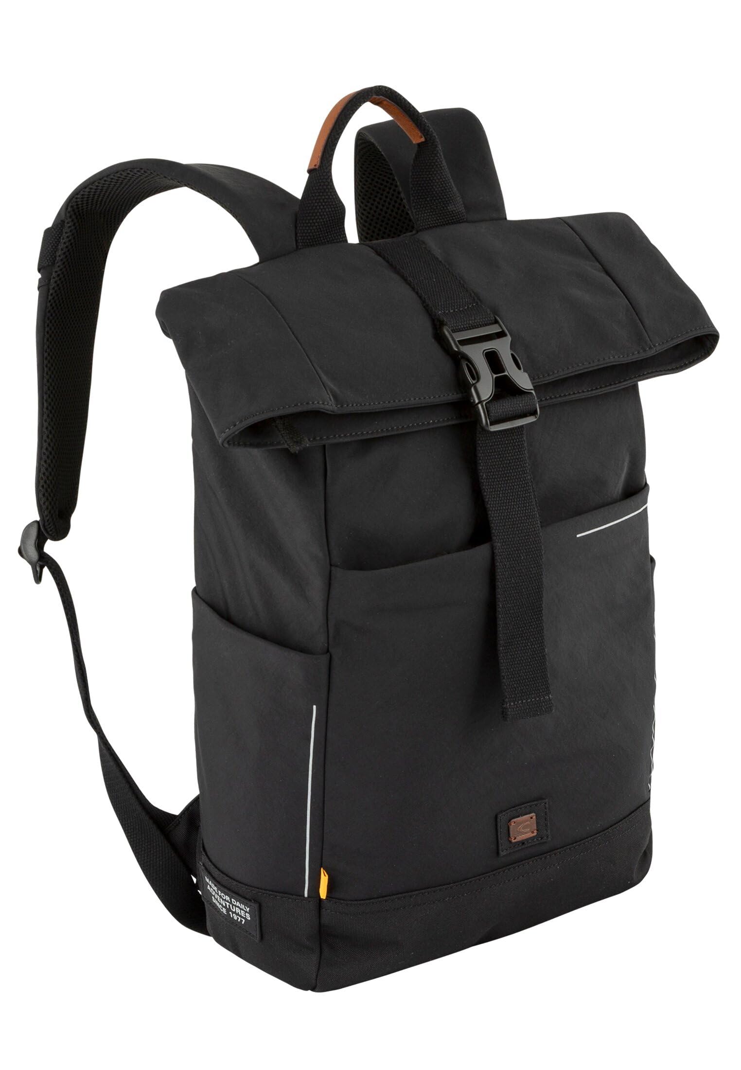 camel active City plecak męski, czarny, 38x12,5x43, 000188