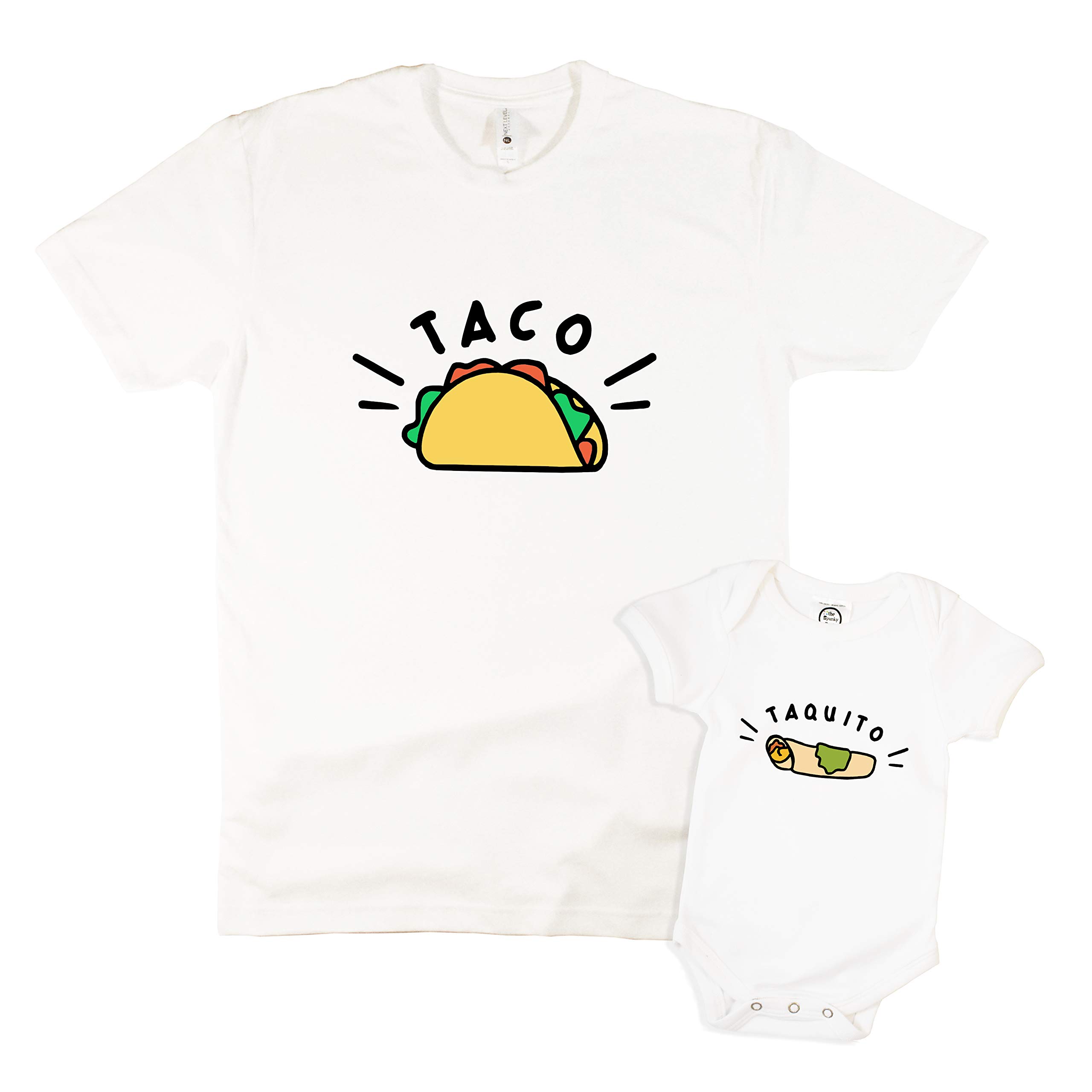 The Spunky StorkTaco & Taquito Father and Son Matching Family Outfits Shirts