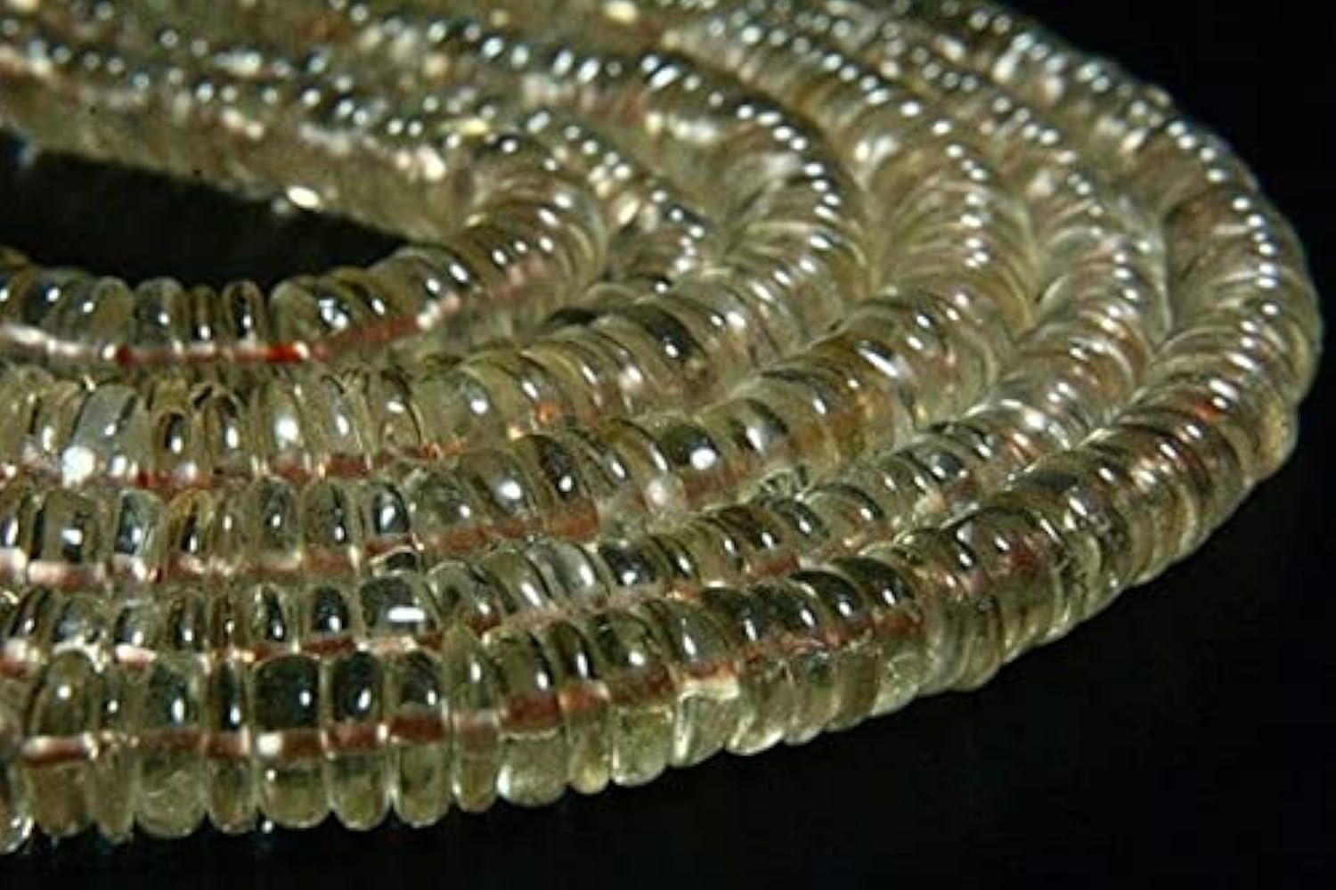 Citrine naturelle heishi pour réparer et personnaliser vos colliers en pierres