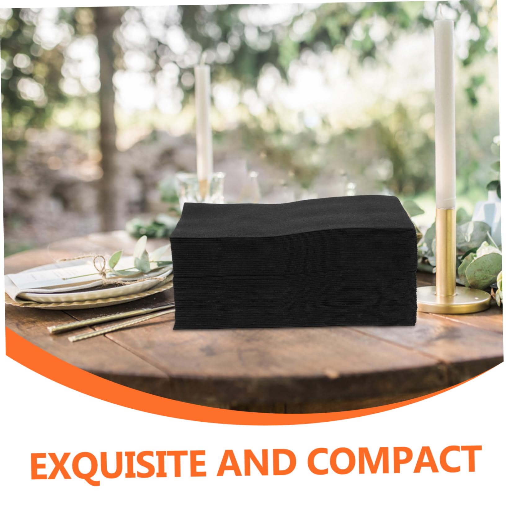 Beaupretty 150piezas Servilletas Desechables Negras Para Elegantes y Resistentes Para Bodas y Banquetes Decoración De Mesa y Para Celebraciones