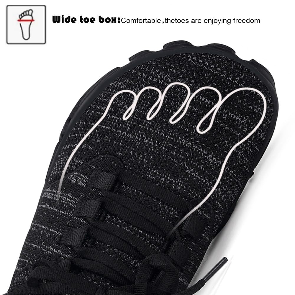 Knit Barefoot Minimaliste Uomo Donna Scarpe da Pianta Larga Trail Sneaker Camminata Running Leggere Flessibile con Zero Drop Soles 36-47