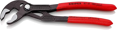 Miniatura 6 de KNIPEX Herramientas - Alicates de llave inglesa, cromo (8603250), 10 pulgadas y KNIPEX - 8701180 Knipex 87 01 180 7-14 pulgadas Cobra Alicates