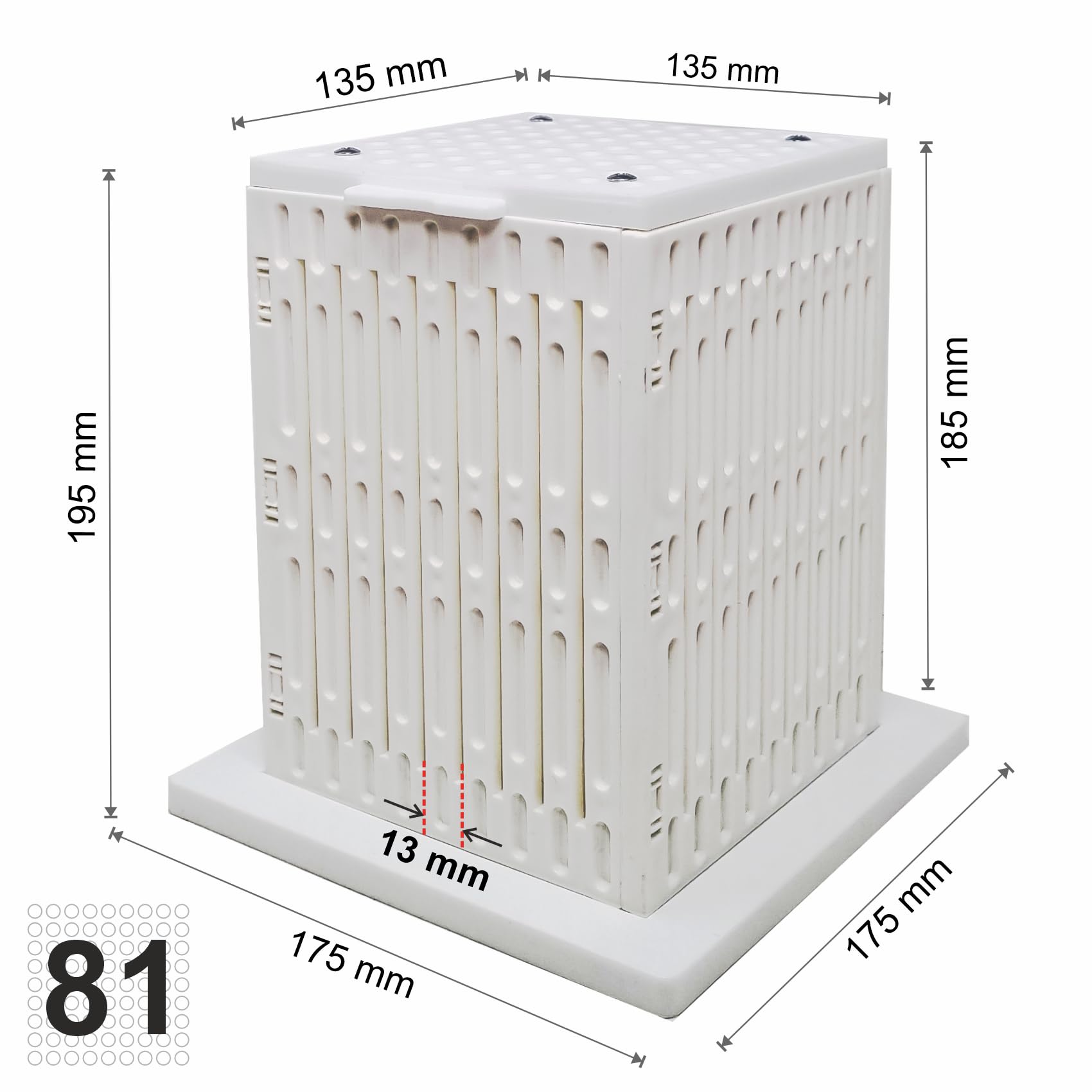 CUBO ARROSTICINI 81 pezzi con coltello e 100 stecconi - Macchina per Arrosticini, Spiedini di Carne, Pesce, Kebab, Souvlaki - Facile Produzione professionale in casa