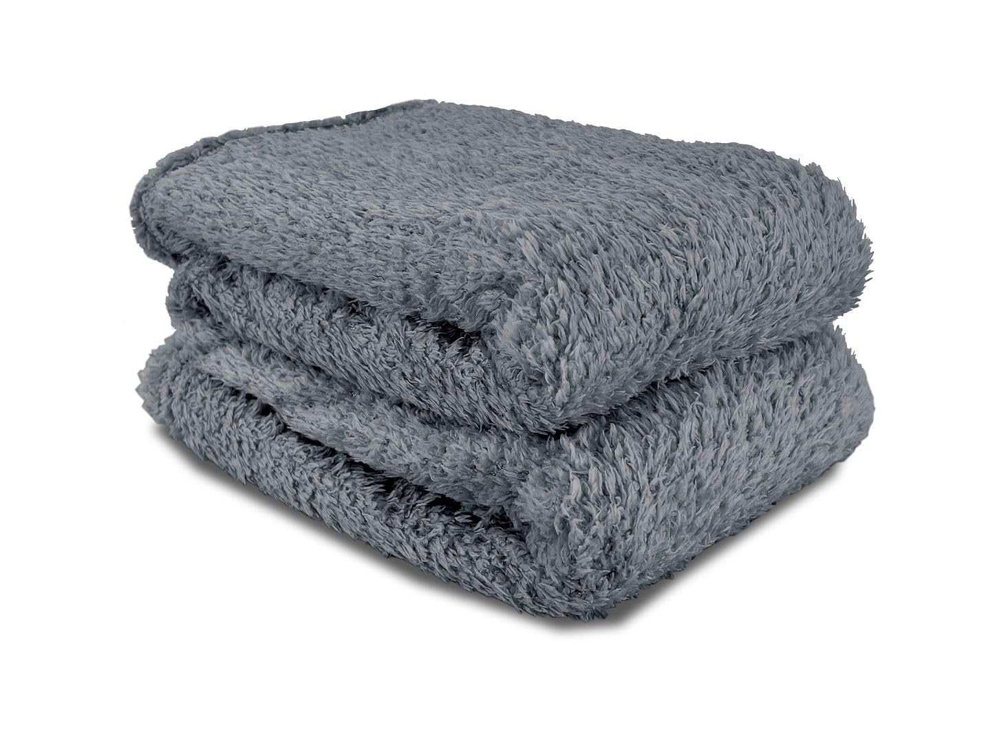 John Aird Teddy Fleece Cozy Bed Sofa Throw Blanket (Grey, King (200 x 240cm)