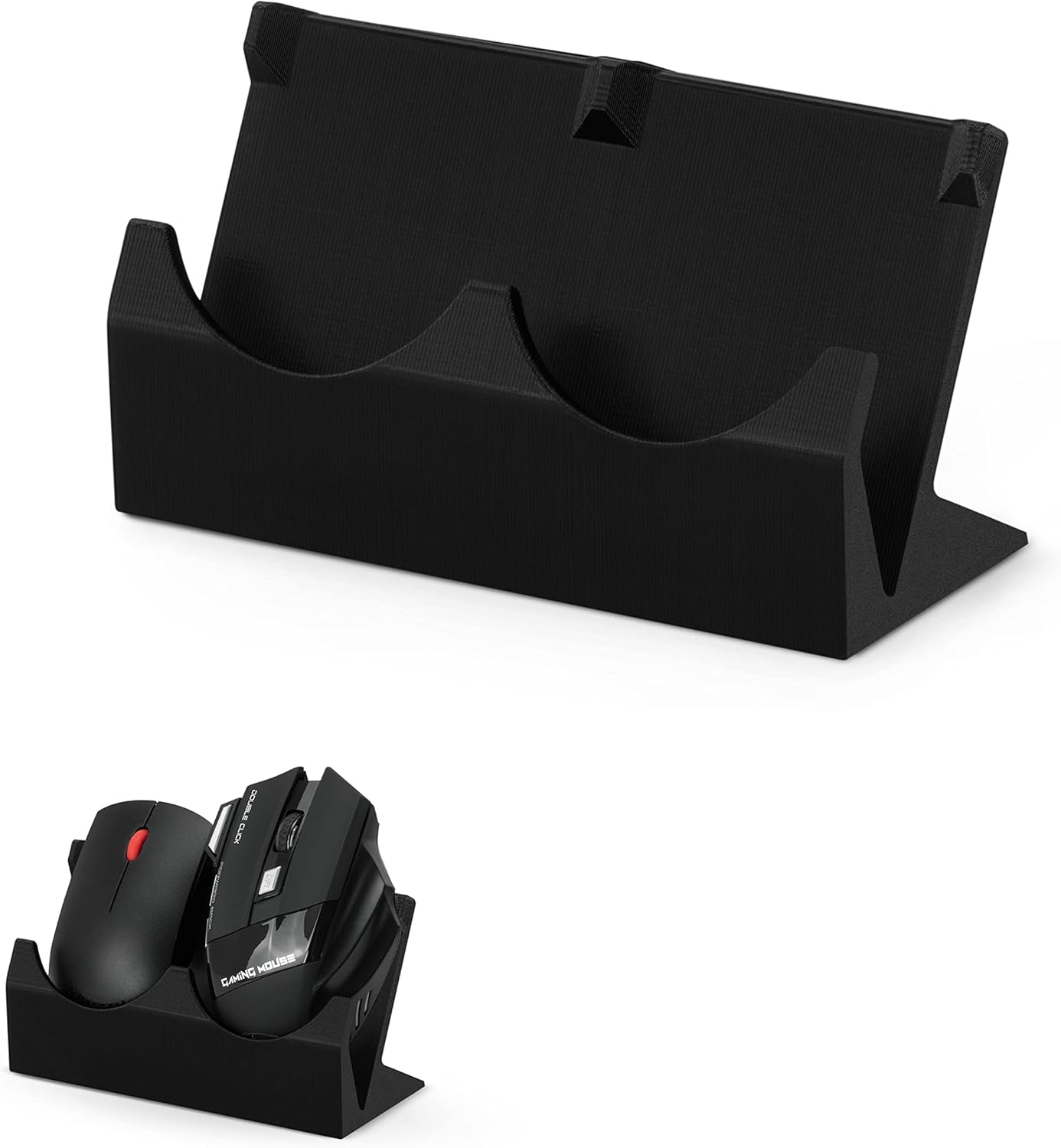 BRAINWAVZ Desktop Dual PC Mouse Stand Holder, Suitable for