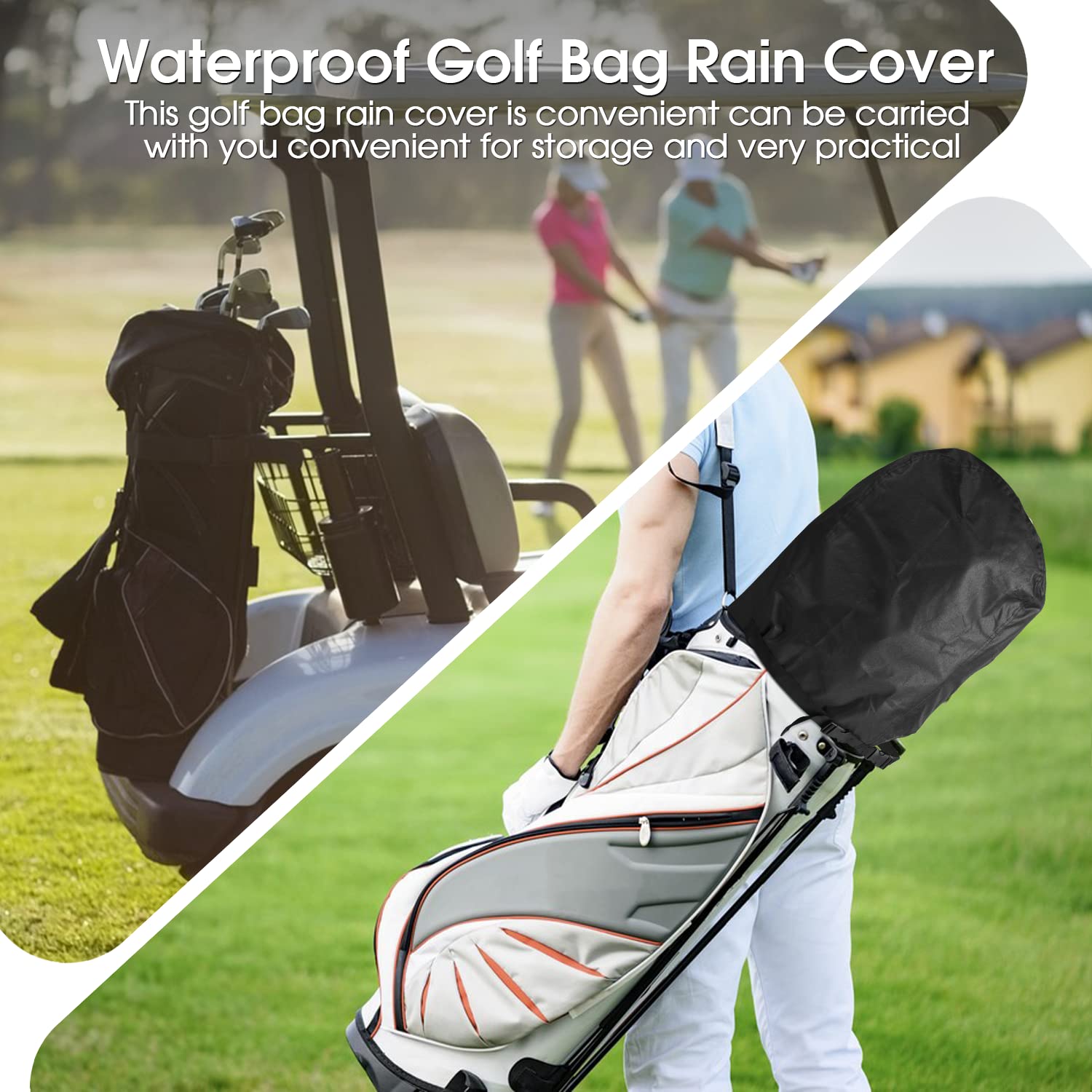 Funda de Lluvia Impermeable para Bolsa de Golf para Hombres y Mujeres