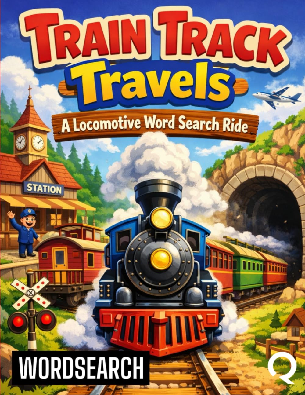 Train Track Travels: A Locomotive Word Search Ride