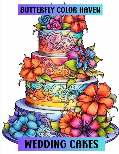 Wedding Cakes Coloring Book 50 Wedding Cake Coloring Pages Relaxation and Stress Relief