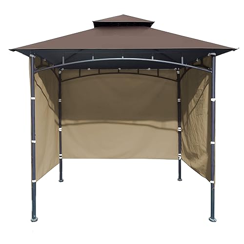 3PCS Grill Gazebo Replacement Canopy Sidewall, 5X 8 Outdoor Waterproof