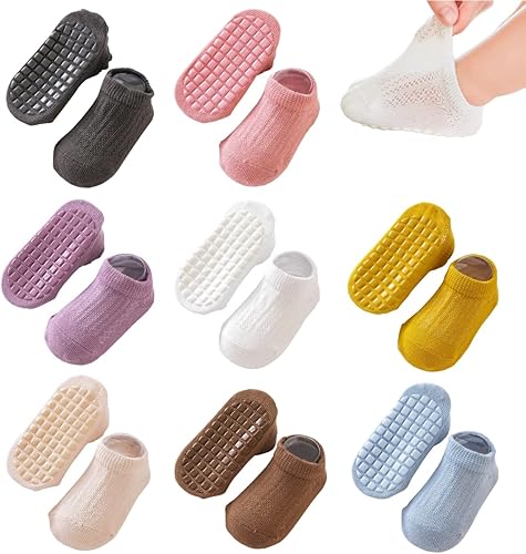 Calcetines antideslizantes para bebés, niños y niñas, calcetines antideslizantes para bebés y niños pequeños