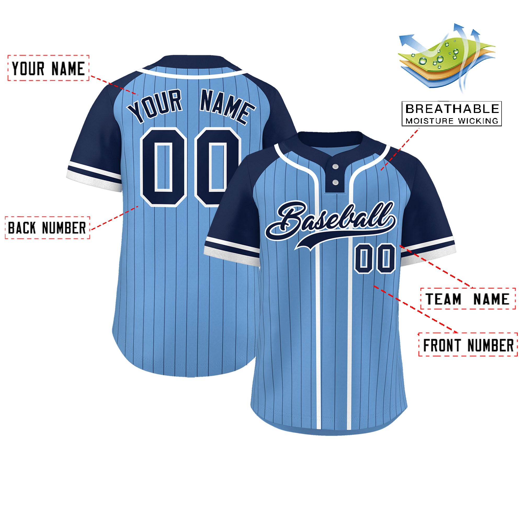 Custom Stripe Baseball Jersey Personalized Baseball Shirt Stitched/Printed Sport Uniform for Men Women Boy