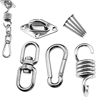 Crear idea colgante silla montaje en techo primavera giratorio gancho hardware tornillos piezas acero inoxidable