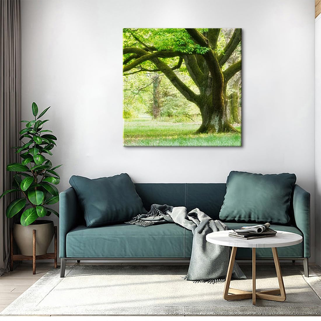 絵画　油絵　風景画　リビングインテリア　絵画パネル Amazon.co.jp: アートパネル 風景画 油絵 森 絵画 油彩画 モダン 人気