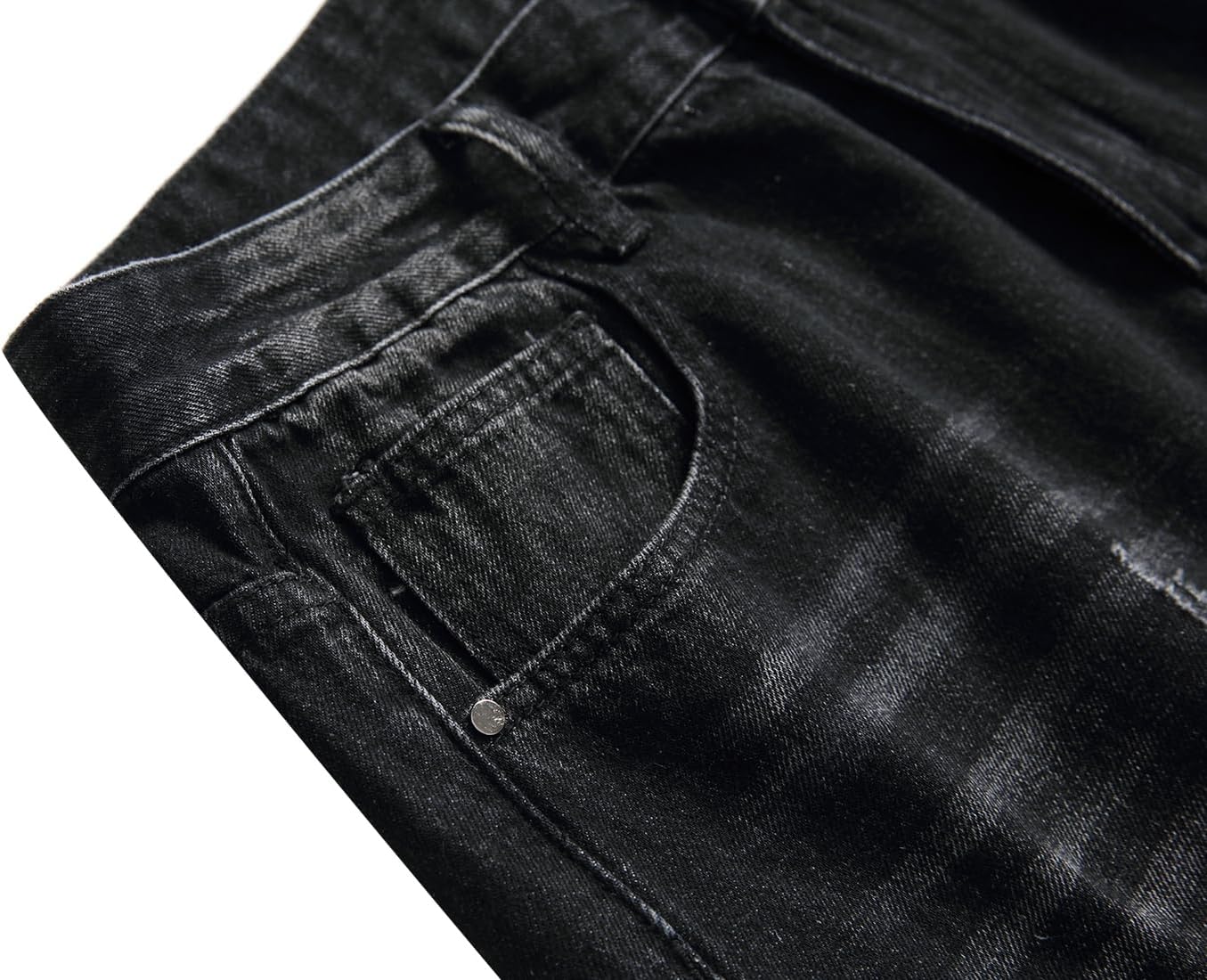 LAMKUKU Men's Ripped Jeans Slim Fit Casual Distressed Denim Pants - Image 6