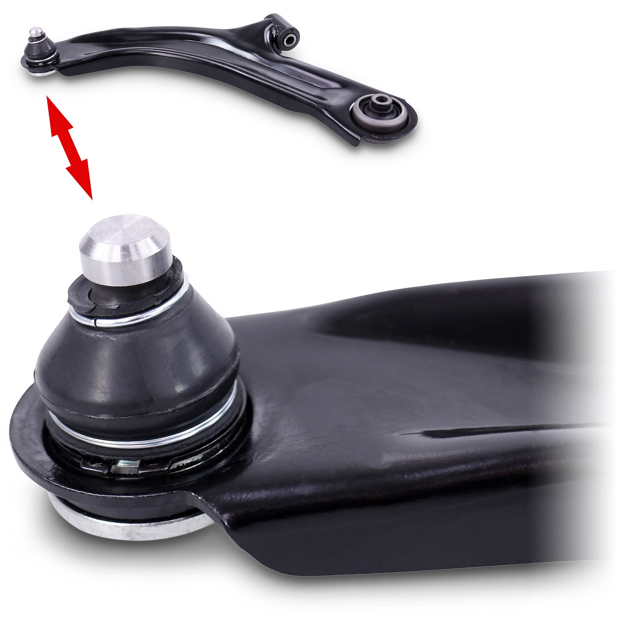 2x bras de suspension avant bas avant gauche droit | Compatible avec: RENAULT CLIO III, CLIO III Grandtour, MODUS / GRAND MODUS