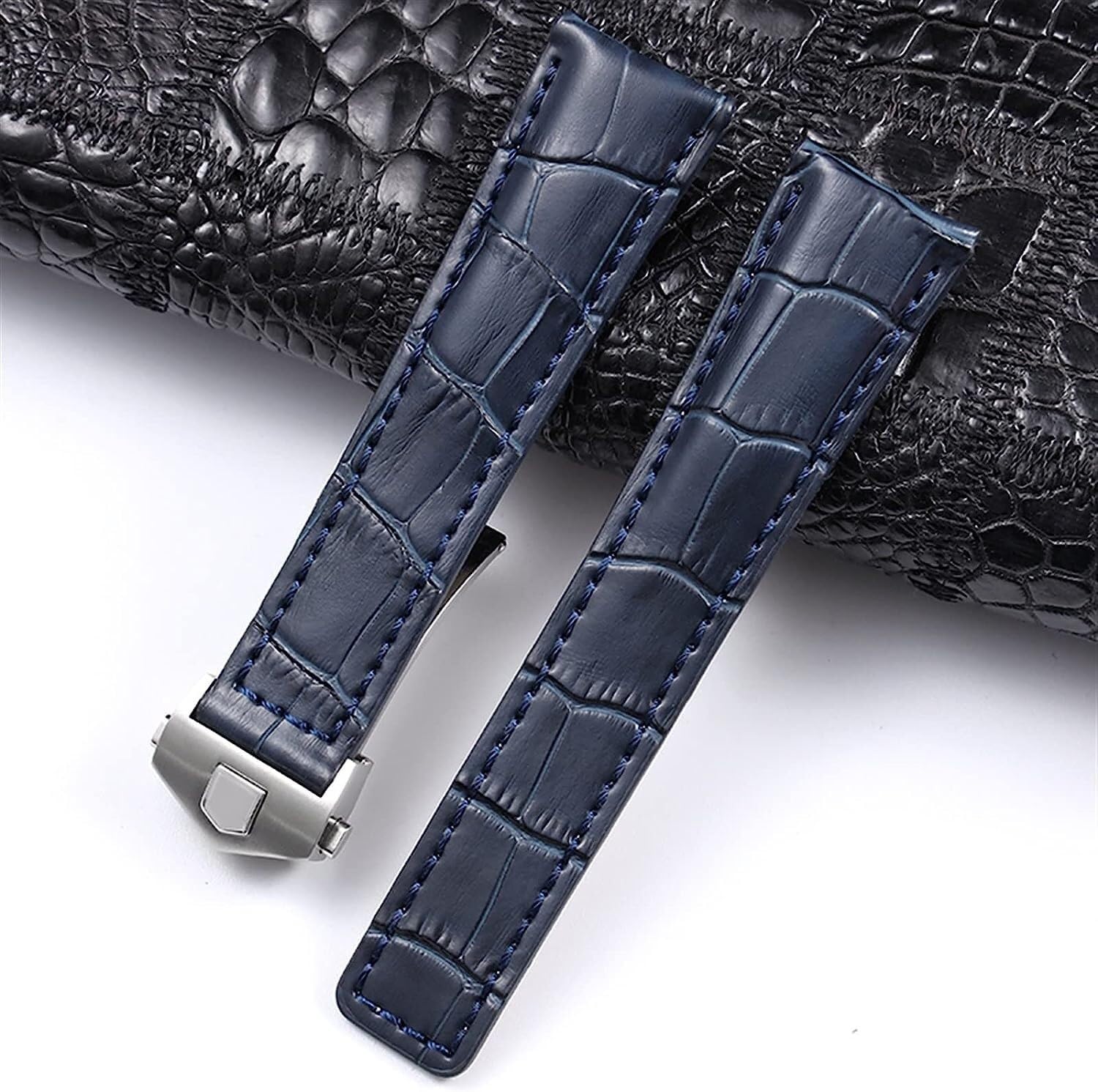 Echtes Leder -Uhr -Gurtarmband für Uhrbands Männer Armbanduhren Band 20mm 22 mm