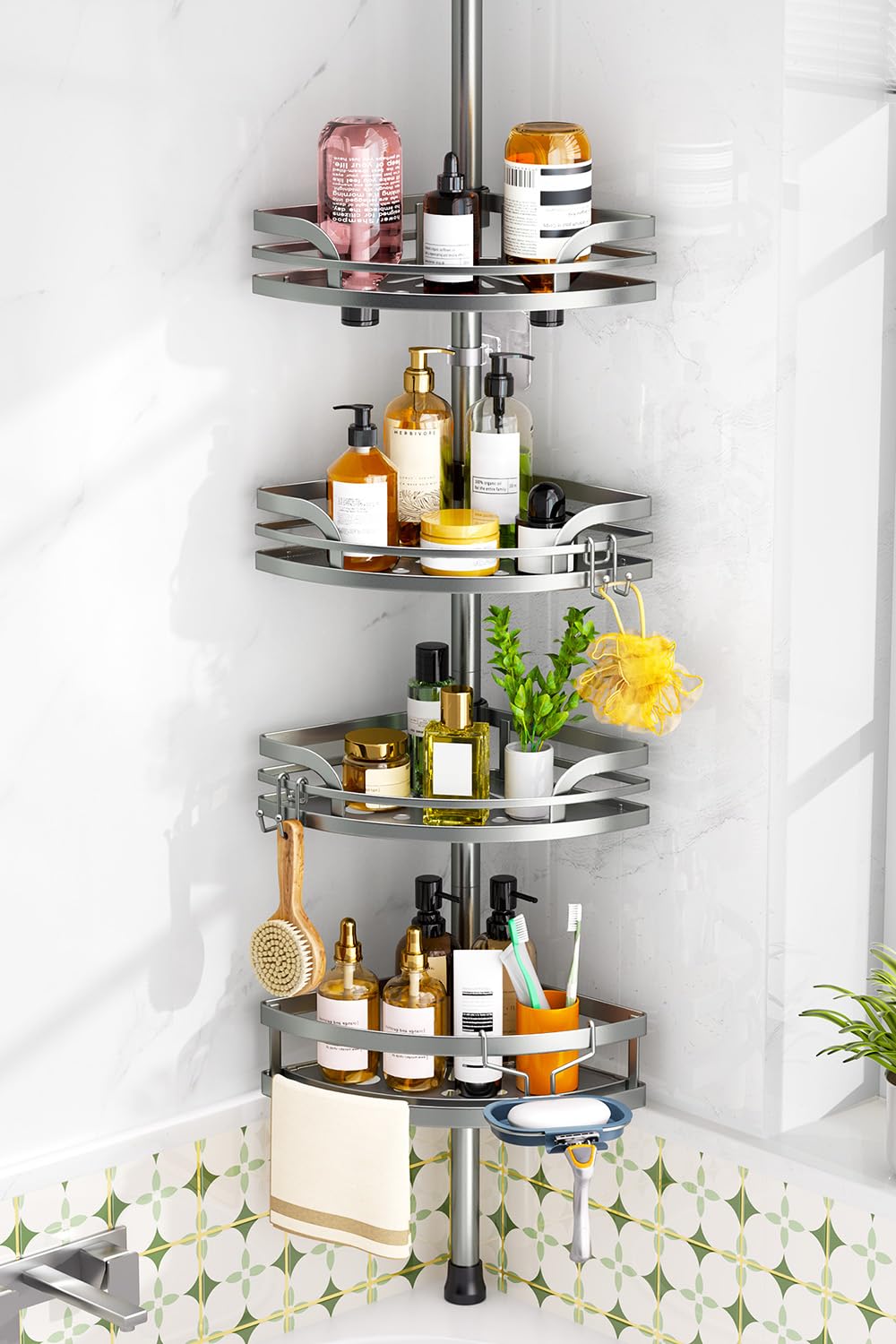 HAMITOR Flat-Plate Shower Caddy