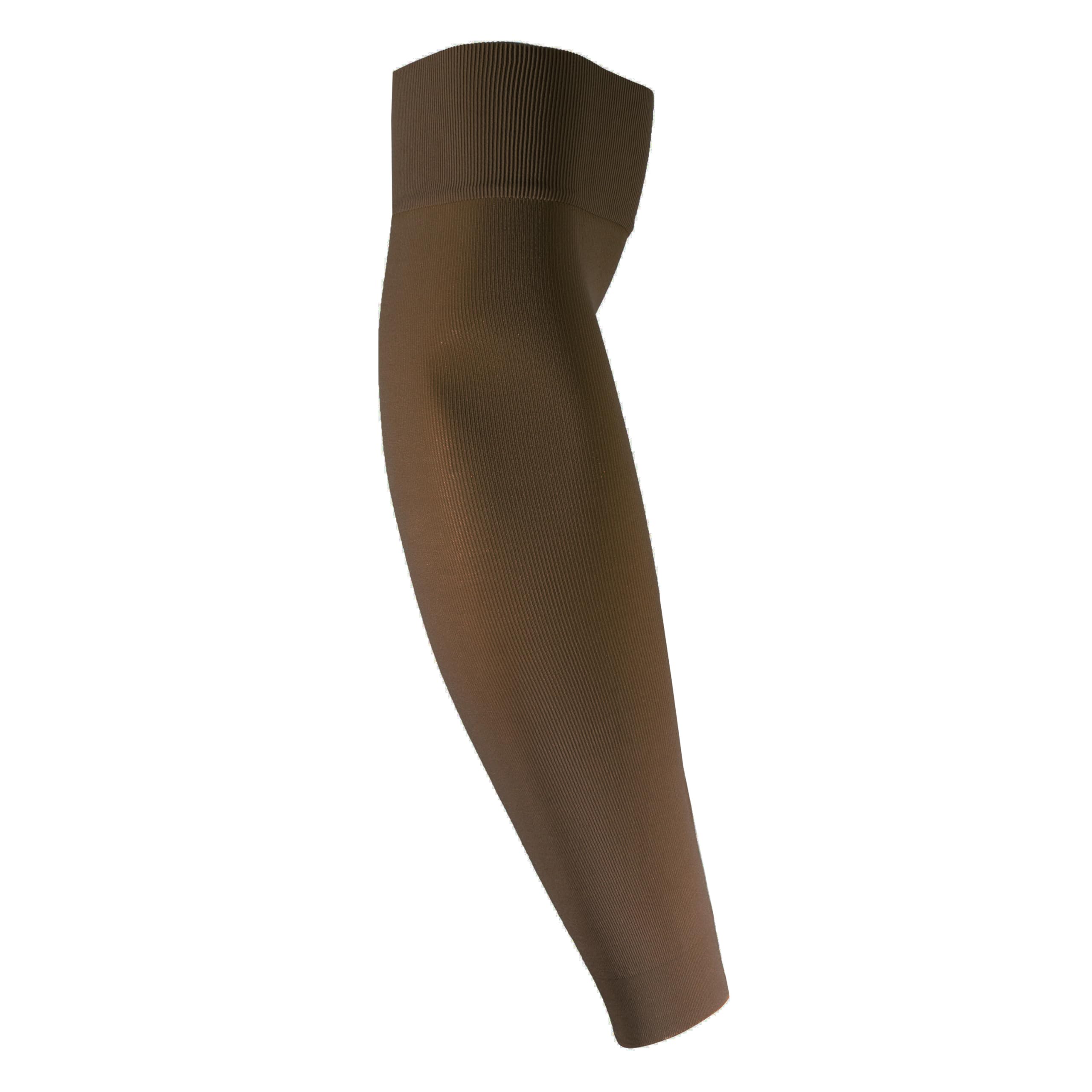 NuVein 20-30 mmHg Compression Lymphedema Arm Sleeve, Medical Support for Post Surgical Swelling Recovery, Brown, Large