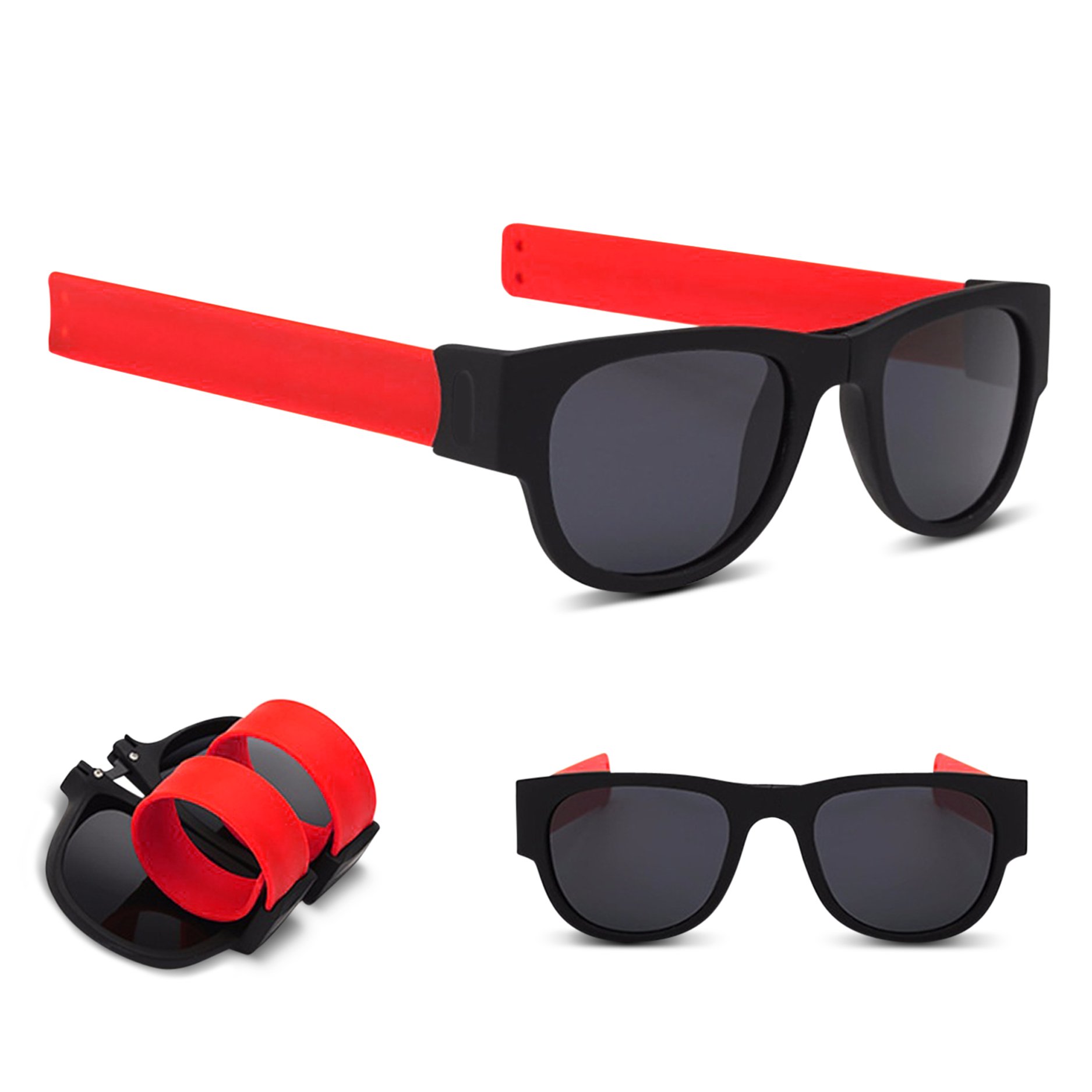SLAP-SHADES SUNGLASSES, UV LENSES (Red)