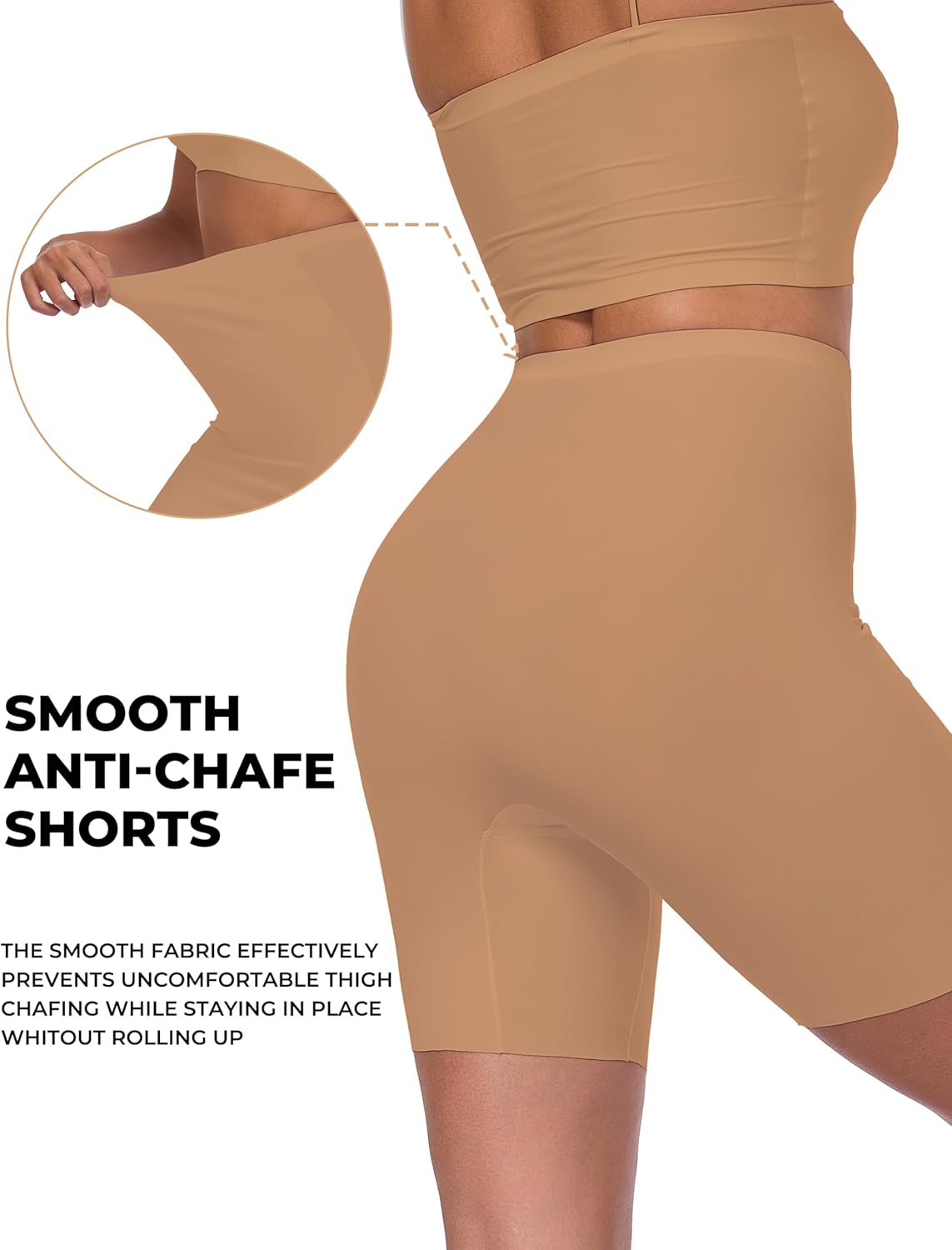 Slip Shorts for Women Under Dresses High Waisted Smooth Boyshorts Panties Anti Chafing Underwear - Image 4