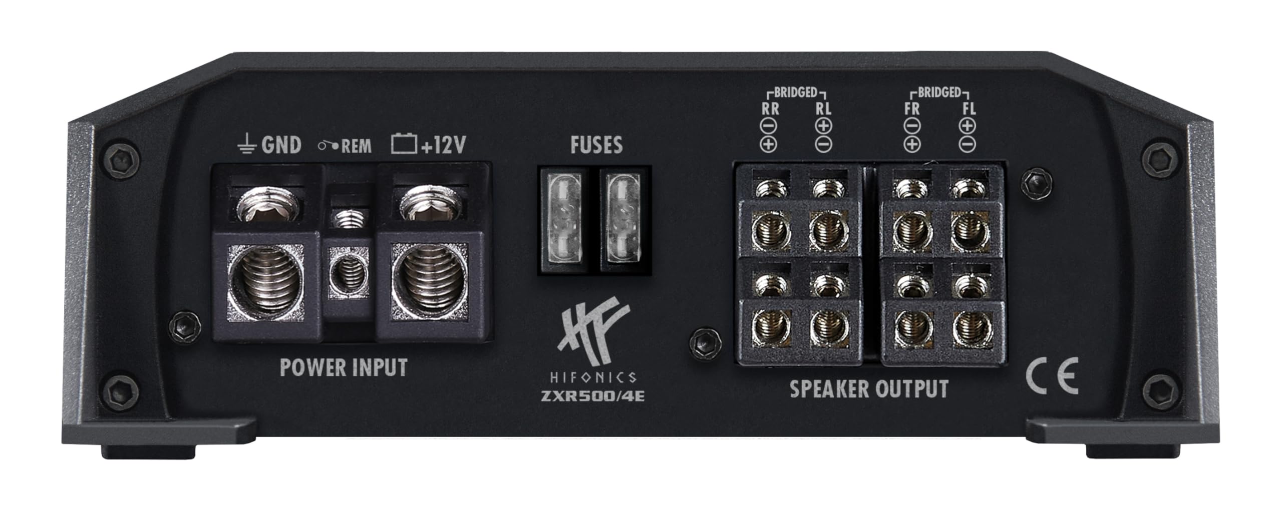 HiFonics ZXR500/4E - 4-Kanal CLASS D Premium Digital Compact Verstärker mit 500 Watt RMS | ZEUS EXPANSION SERIE
