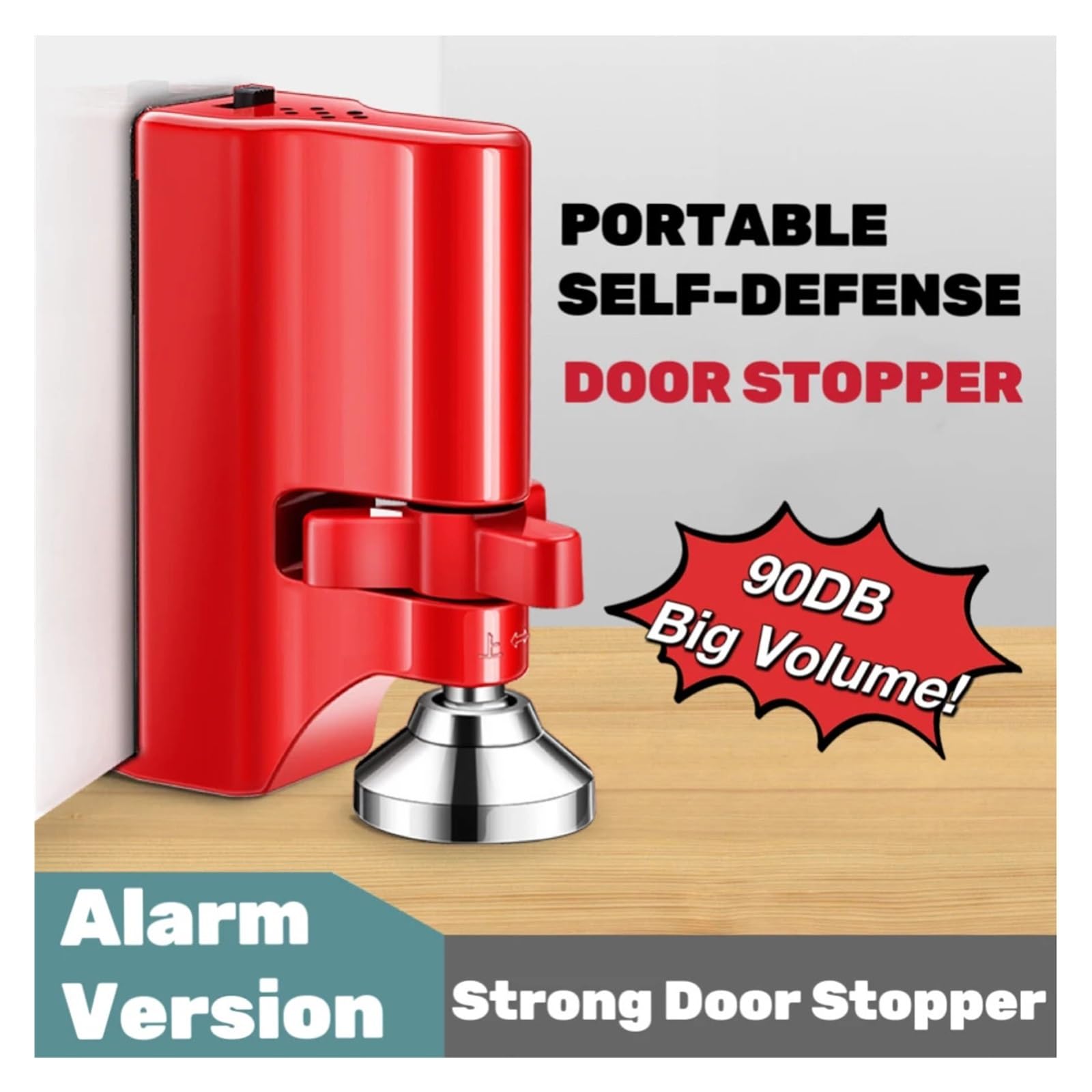 Dispositivo Di Sicurezza For Blocco Porta Jammer Passabile Portatile For Controllo For Protezione Personale Viaggio Fermaporta Domestica Stabile, Basso Rumore(Alarm door stopper)