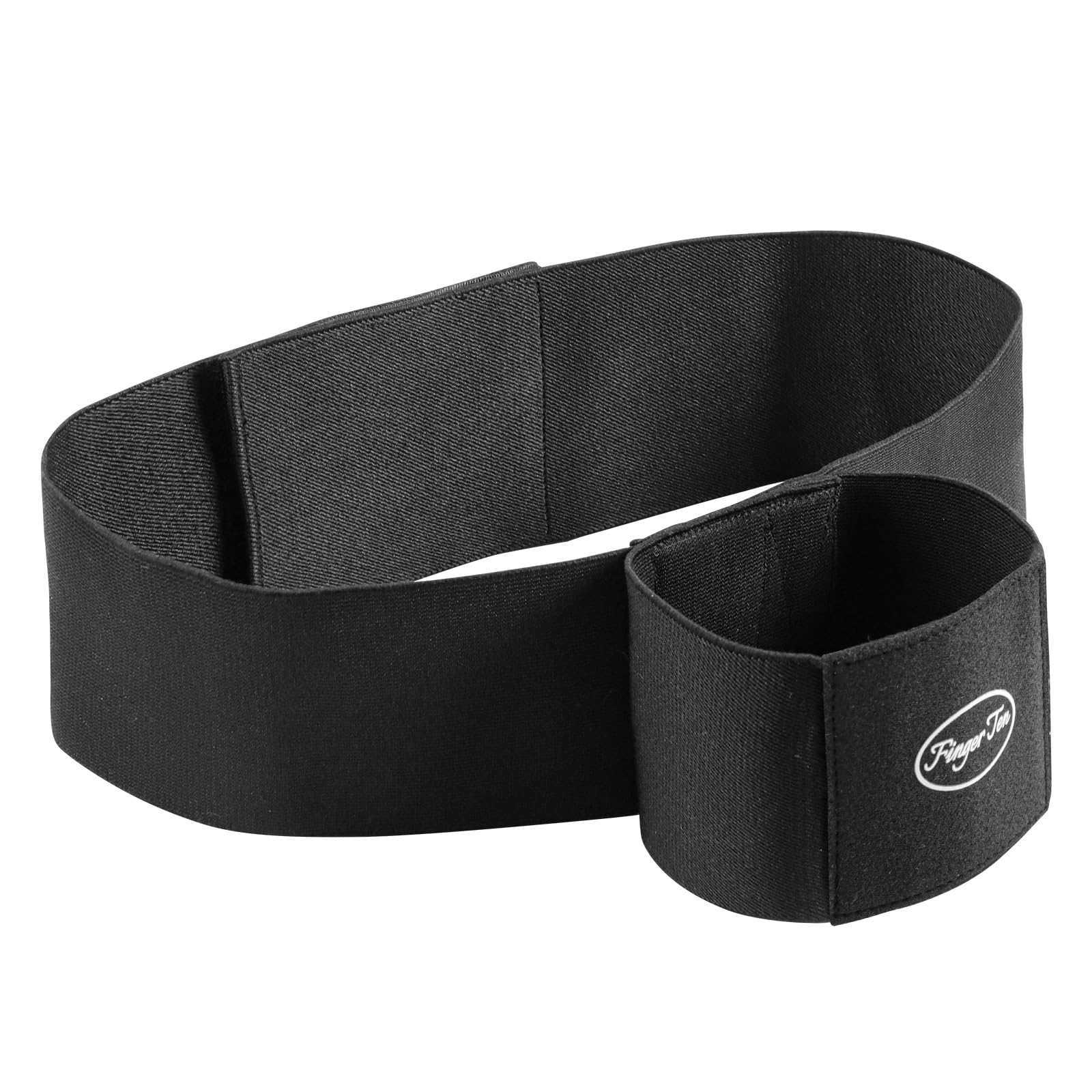 FINGER TEN Adjustable Golf Swing Training Aid Double Ring Trainer (Black)