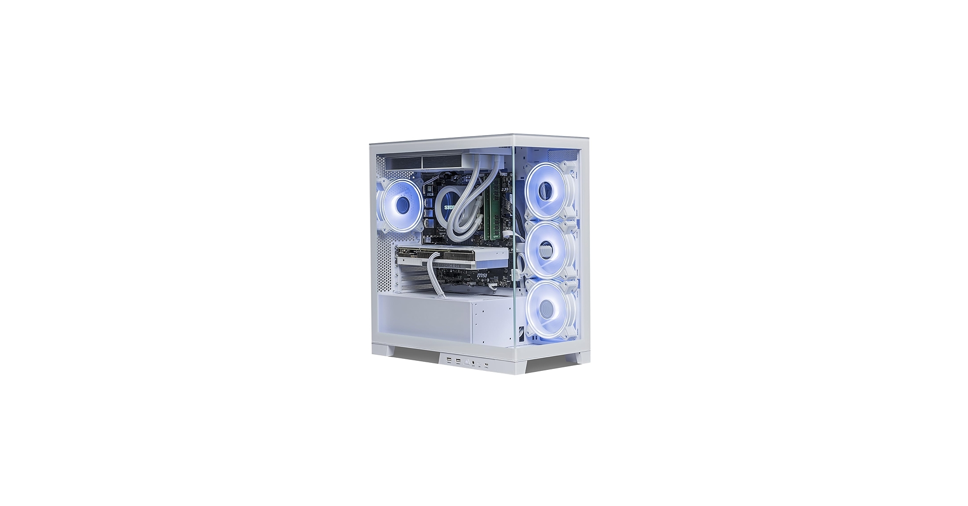 【新品パーツ】RTX4070Ti Ryzen7 5700x ゲーミングPC白① 新品パーツ】RTX4070Ti Ryzen7 5700x ゲーミングPC白② 新品