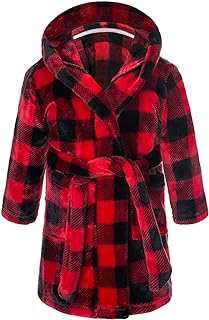 Kids Baby Boys Girls Hooded Warm Flannel Fleece Towel 𝐑obe Cartoon Bathrobe Soft 𝐏ajamas 3t Boy Bath𝗿obe