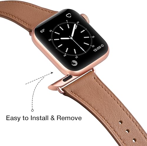 Miniatura 3 de MNBVCXZ Compatible con Apple Watch Band de 1.496 pulgadas, 1.575 pulgadas, 1.614 pulgadas, 1.654 pulgadas, 1.732 pulgadas, 1.772 pulgadas, 1.772