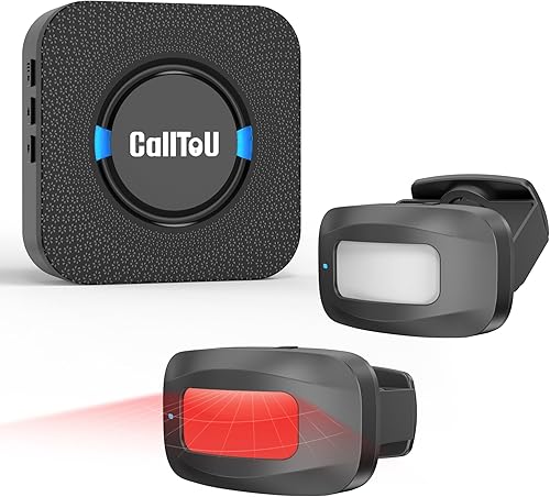 Vista 11 de CallToU Alarma inalámbrica con sensor de movimiento para interiores, detector de movimiento con alarma, alarmas de cama para pacientes ancianos