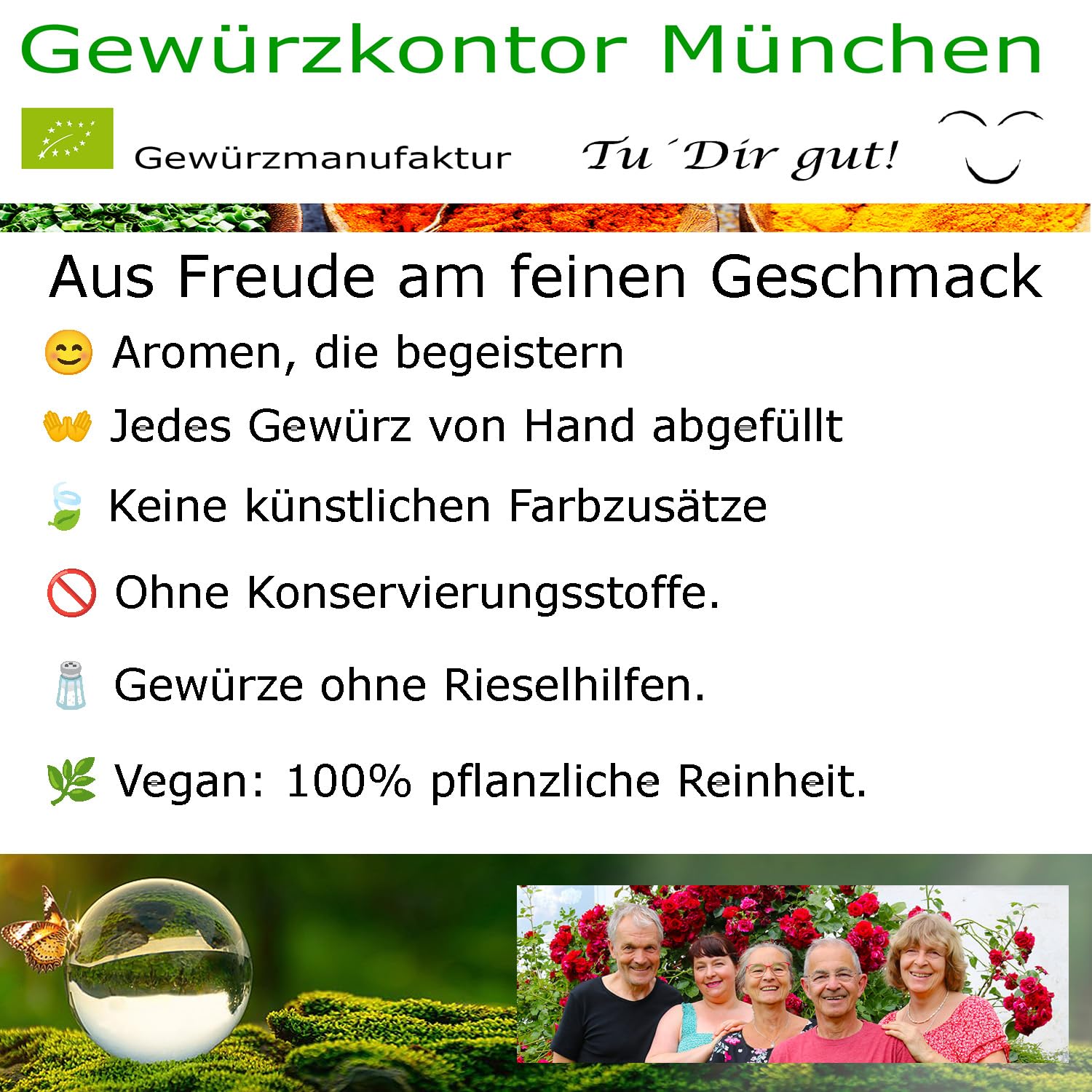 Nach Ottolenghi Gewürze Geschenk Set im Glas Gewürzkontor München