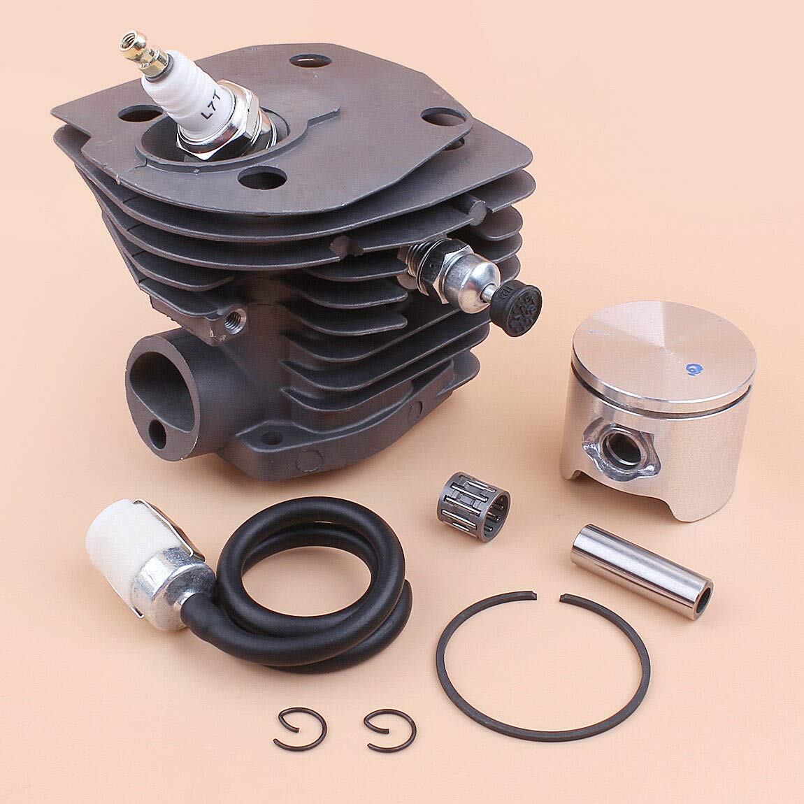 Kit de cilindro de 44 mm apto para motosierra Jonsered 2149 Turbo 2150 2152 49.4cc calidad OEM