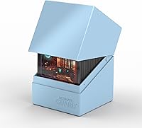 Vista 4 de Ultimate Guard Boulder Solid 100+, Estuche para Mazo para 100 Cartas TCG con Doble Funda, Azul Bebé, Almacenamiento Seguro y Duradero