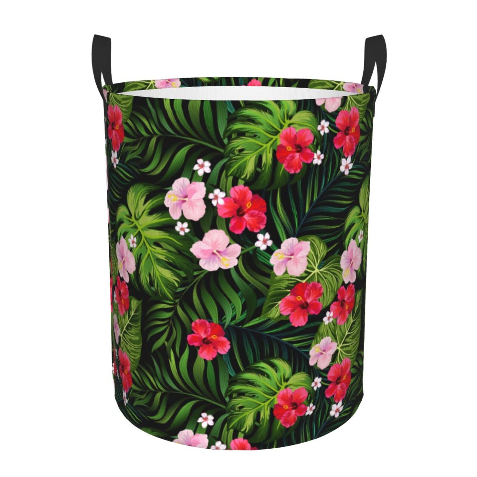 Laundry Basket Tropical and Jungle Laundry Hamper Waterproof Idea Hampers Large Collapsible Baskets with Handle Suitable for Bedroom Bathroom Utility Room Kitchen