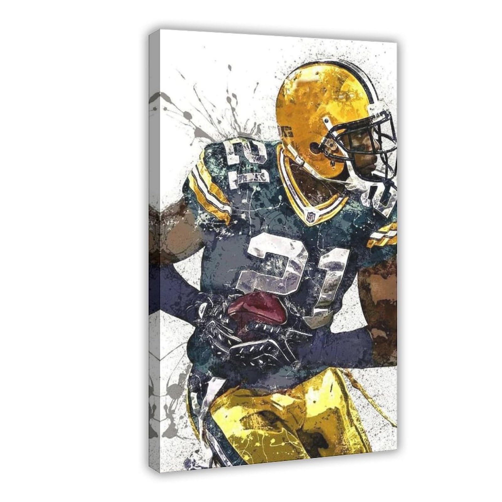 SYLaby Charles Woodson Rugby Player Poster156 Canvas Poster Wall Art Decor Print Picture Paintings for Living Room Bedroom Decoration Frame:24x36inch(60x90cm)