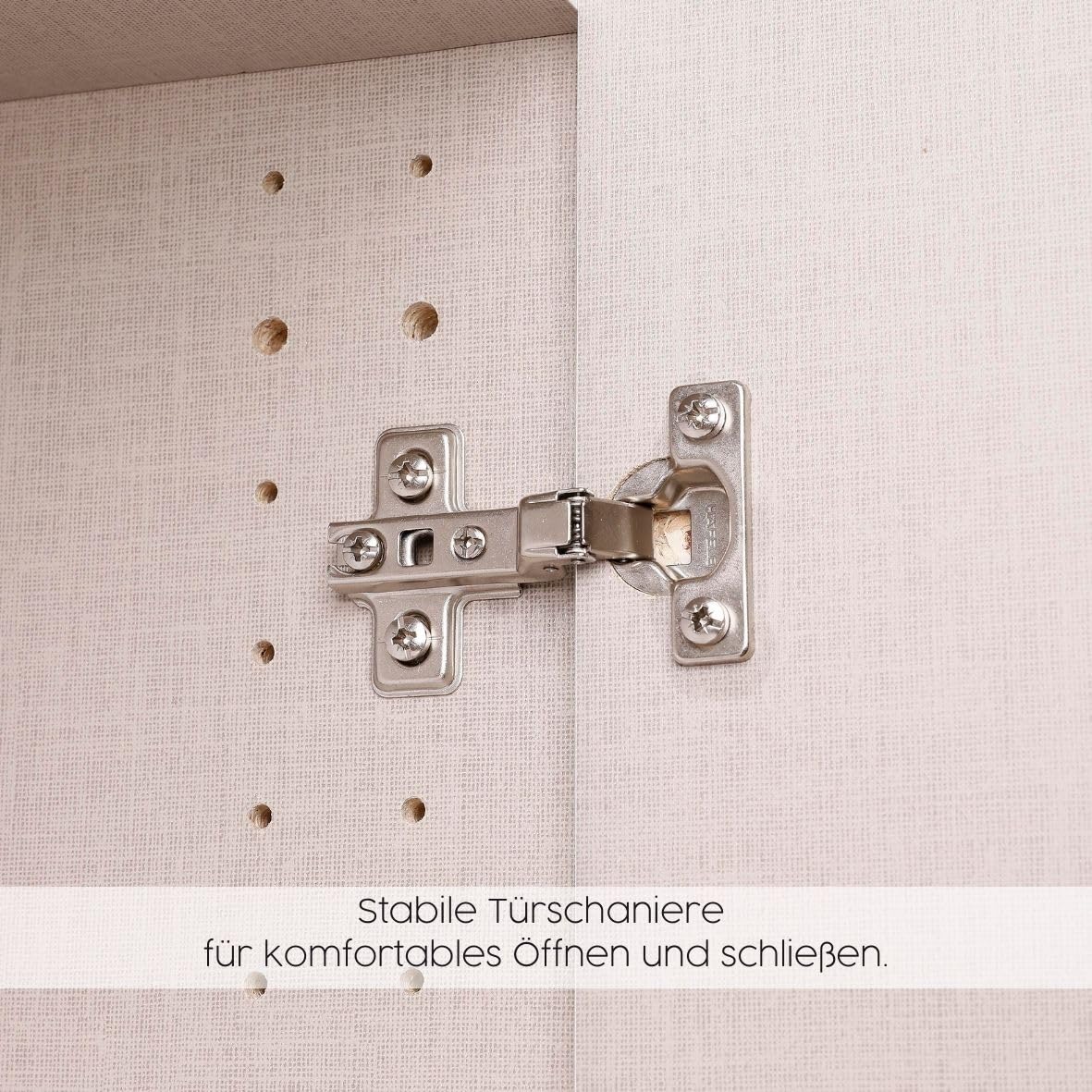 Rauch Möbel Barcelona Schlafzimmer, komplett, bestehend aus 1 Bett 160x200cm, 1 Nachttisch-Paar 50x38x37cm, 1 Schwebetürenschrank 226x210x62cm, Farbe Eiche Sanremo Hell mit Absetzung in Lavagrau