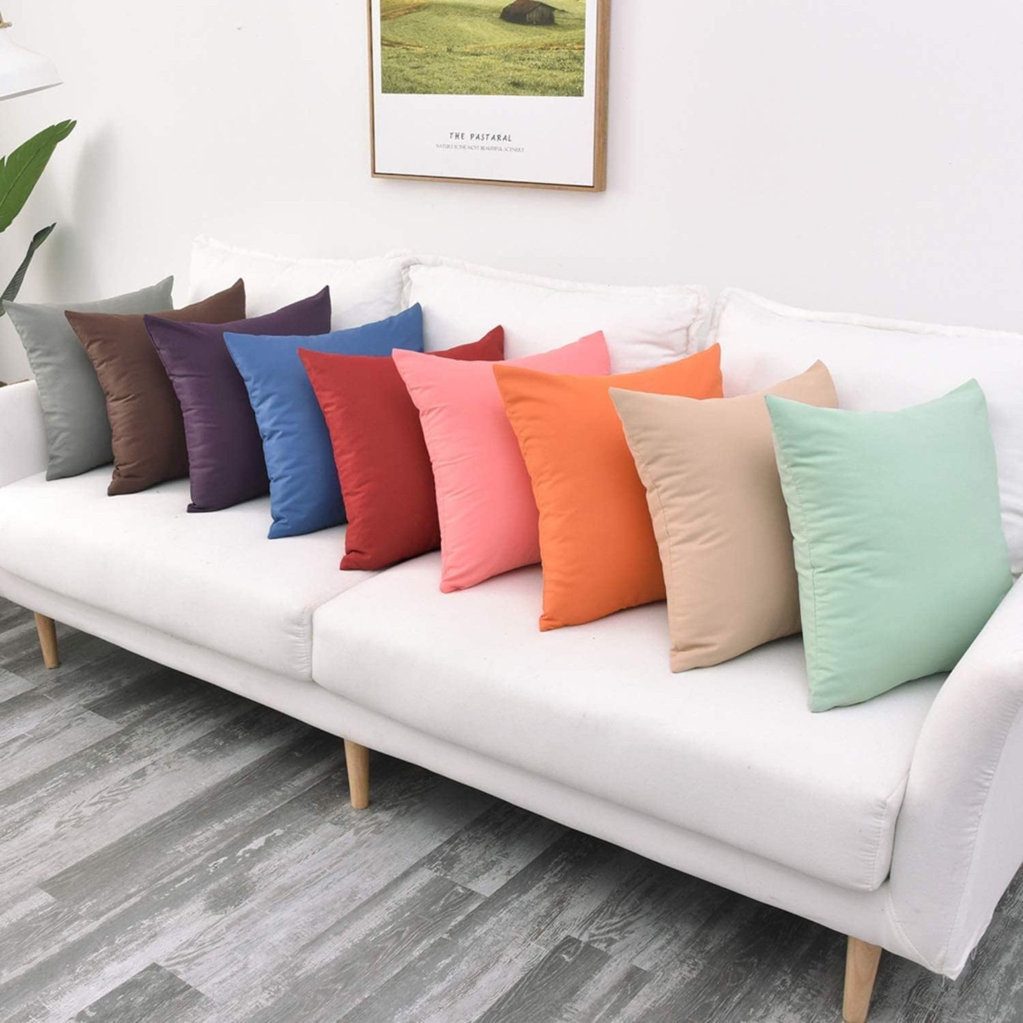 Crazypriceuk Pair of Continental Pillowcases 65×65 cm, Hotel Quality Euro Square Pillow Covers, Premium Percale Fabric - Image 2
