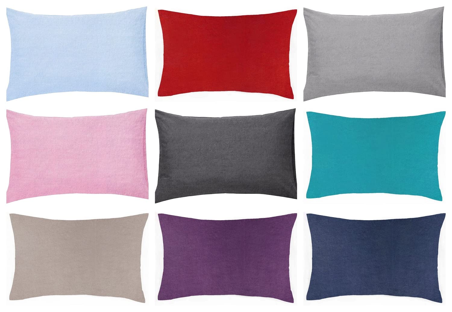 Flannel Inner Cot Pillow 60 x 40 cm - Soft Brushed Cotton Nursery Pillows Insert For Toddler Kids Newborn Babies (Inner Only, Cream)
