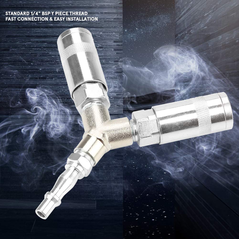 Airsoft Compressor Coupling Air Line Splitter 1/4