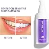 Purple Toothpaste White Teeth 30 ml Purple Toothpaste for Teeth Whitening Radiant White Teeth Colour Corrector Deep Cleaning Gum Removal Whitening Teeth Whitening