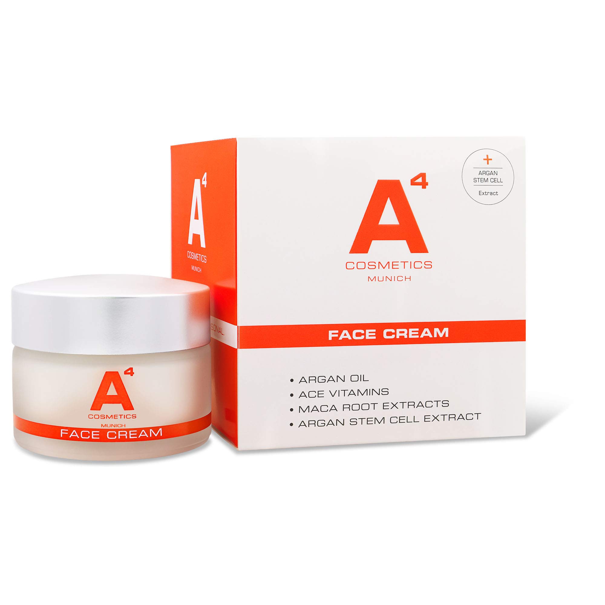 A4 Face Cream - Gesichtscreme/Tagescreme/Anti-Aging Creme für die Hautverjüngung und Faltenreduzierung - 50 ml | Clean Beauty Wirkstoffkosmetik auf natürlicher Basis