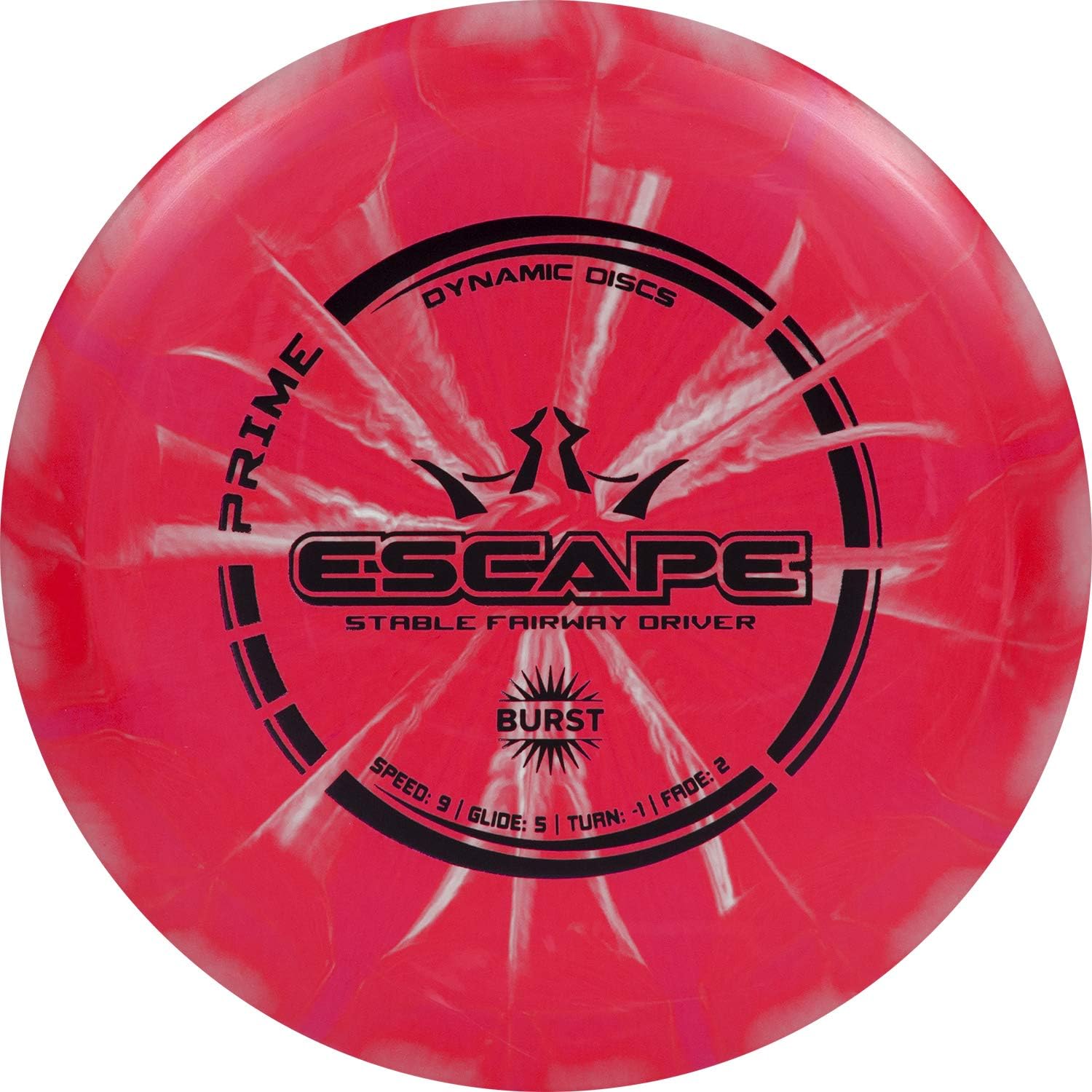 Dynamic Discs Prime Burst Escape Disc Golf Driver | Frisbee Golf Fairway Driver | Neutral Flying Golf Disc | Stamp Colors Will Vary