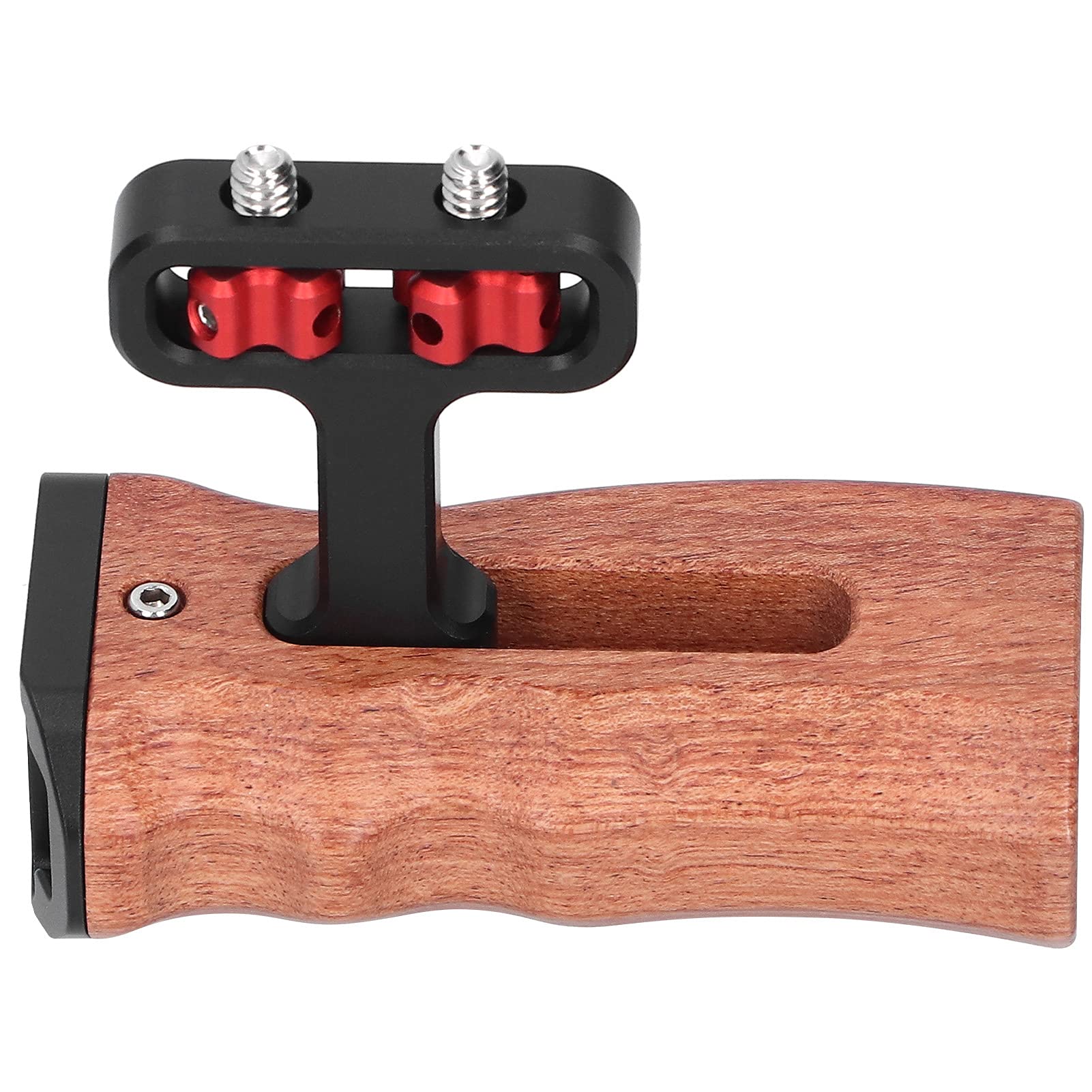 Jaula Universal para Cámara de Vídeo, de Madera con Soporte de Zapata Fría para Monitor, Iluminación de Micrófono, Orificio para Tornillo de 1/4 Pulgadas