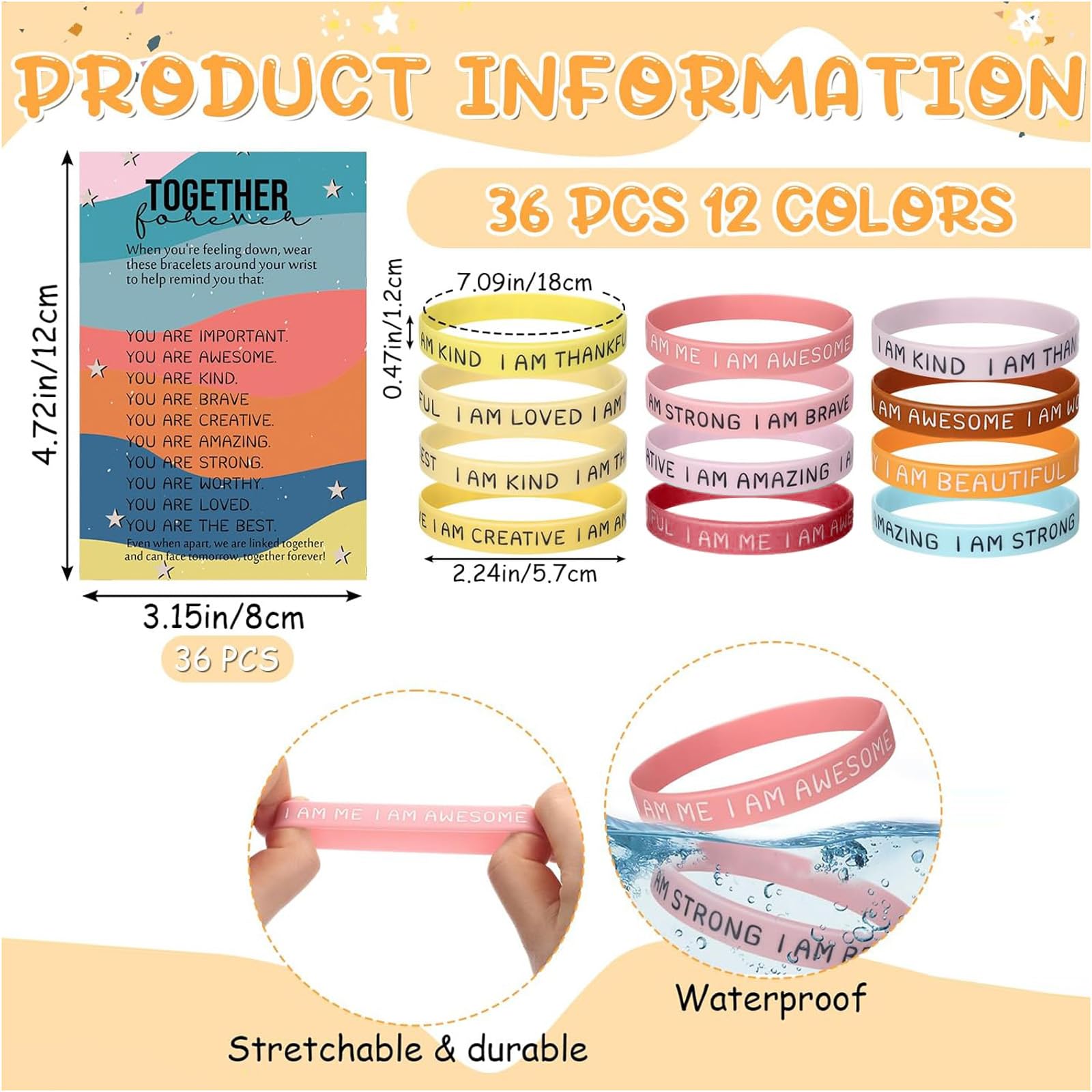 36 braccialetti regalo classe 2025, regali di fine anno per studenti, regali di laurea per studenti da insegnanti, braccialetto in silicone per la stagione di laurea 2025, regalo per adolescenti e