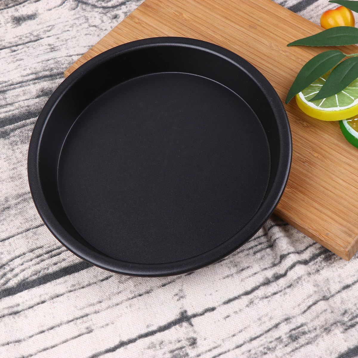 Set Teglie da Forno Antiaderenti 3 Pezzi in Lega di Alluminio Nero | Cornbread e Cheesecakes, Adatte a Cottura di Torte e Biscotti, Formato Compatto per Uso Domestico