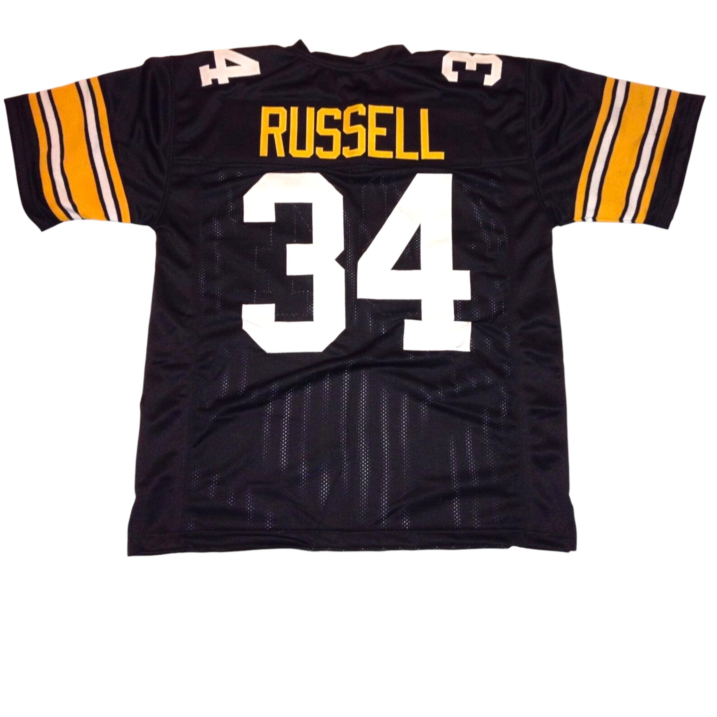 Andy Russell Black Jersey Stitched Custom Football New No Brand/Logos (US, Alpha, X-Large, Regular, Regular, Black)