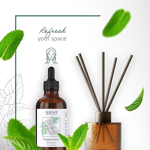 Miniatura 5 de HBNO Aceite esencial de menta, 4 fl oz (4.1 fl oz), aceite de menta natural prémium para el cabello, perfecto para aromaterapia y bricolaje, aceite