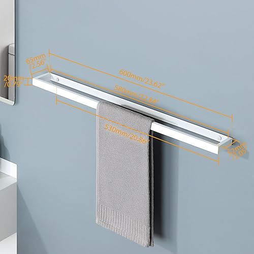 Vista 64 de Alise Toallero de baño, soporte de pared para toallas de baño, toallero para baño, toallero de acero inoxidable SUS304 de 8 pulgadas, negro mate